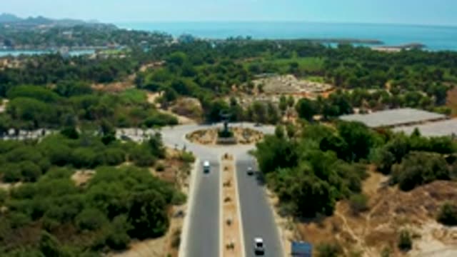 SAN JOSE DEL CABO MEXICO-2020: Sculpture Placed In The Middle Of A Busy Roundabout