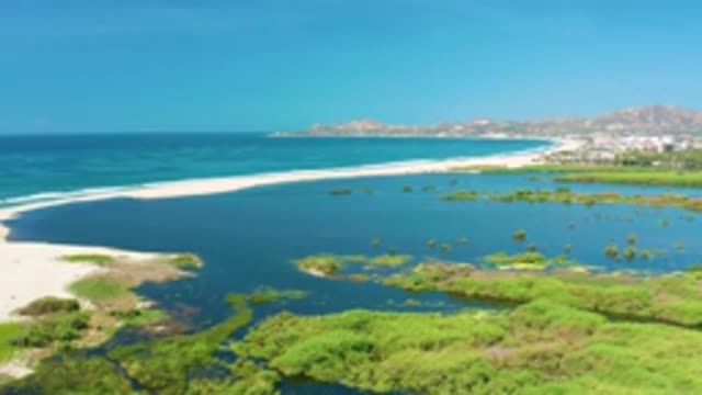 SAN JOSE DEL CABO MEXICO-2020: Just Beyond The Beach Is A World Of Blue Seas