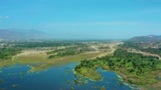 SAN JOSE DEL CABO MEXICO-2020: Top View Of A Mountainous Coast With Rich Vegetation