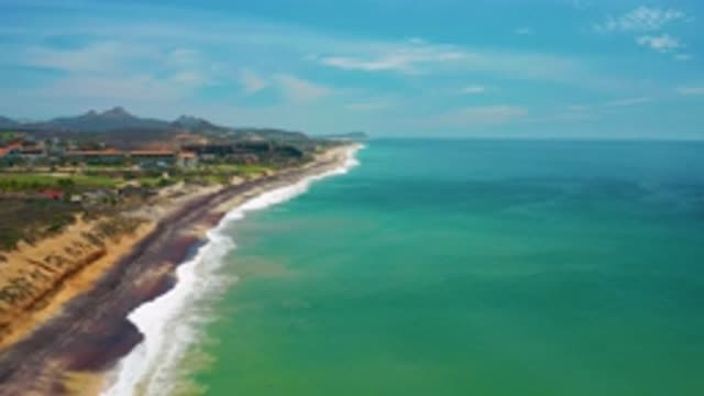 SAN JOSE DEL CABO MEXICO-2020: Beautiful View Of Tropical White Sand Beach
