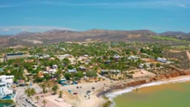 SAN JOSE DEL CABO MEXICO-2020: Bird's Eye View Of Coastal Town