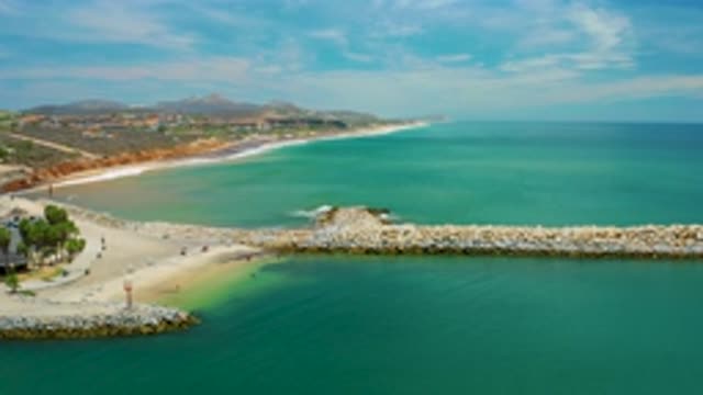 SAN JOSE DEL CABO MEXICO-2020: Aerial View Of Beautiful Beach In San Jose Del