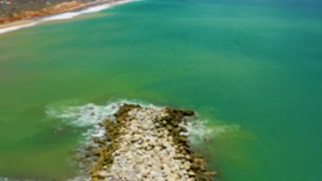SAN JOSE DEL CABO MEXICO-2020: As The Plane Approaches Land The Views Of The Sea