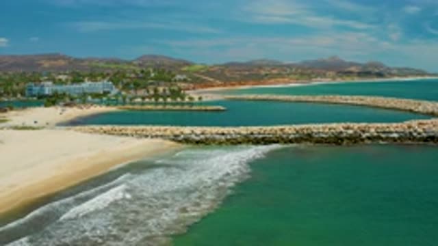 SAN JOSE DEL CABO MEXICO-2020: Exotic Family Seaside Resort With Crystal Water