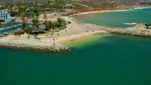 SAN JOSE DEL CABO MEXICO-2020: The Spectacular View Of A Sea Facing Park