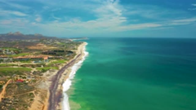 SAN JOSE DEL CABO MEXICO-2020: Sea Surrounded By Blue Sky Focused At Very