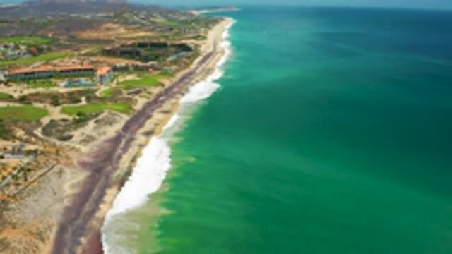 SAN JOSE DEL CABO MEXICO-2020: An Aerial View Of The Sea