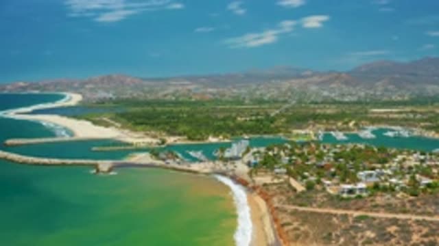 SAN JOSE DEL CABO MEXICO-2020: Beautiful Tropical Vacation Spot With Clear Blue Water