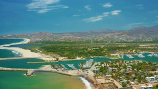 SAN JOSE DEL CABO MEXICO-2020: Small Town Located Near Beach Surrounded By Hills