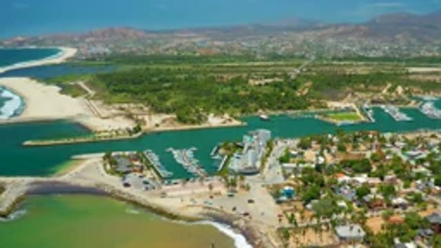 SAN JOSE DEL CABO MEXICO-2020: Marina Situated Far Inland In A Heavily Populated Area