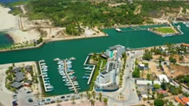 SAN JOSE DEL CABO MEXICO-2020: A Spectacular View of the Sea Near a Park Area