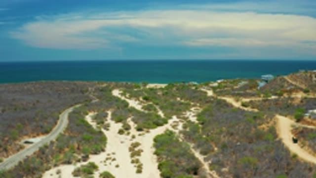 SAN JOSE DEL CABO MEXICO-2020: Aerial View Of Beach And Ocean