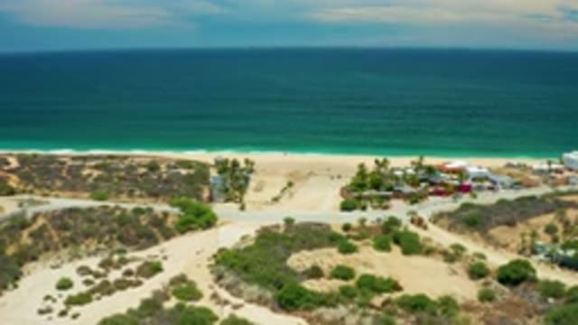 SAN JOSE DEL CABO MEXICO-2020: Sand Dunes Leading To Beach In Between