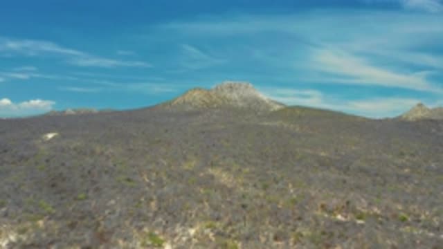SAN JOSE DEL CABO MEXICO-2020: Vast Sky With White Clouds And Tall Mountains