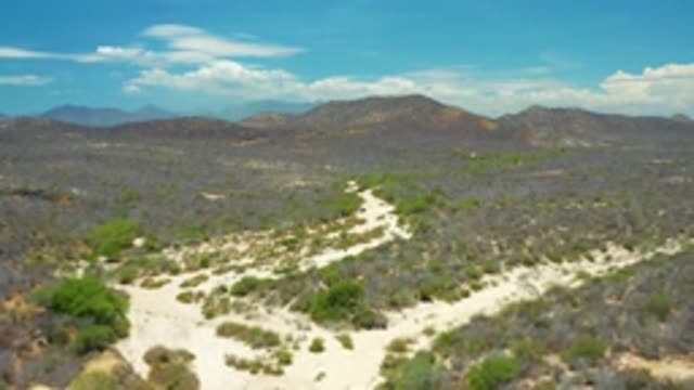 SAN JOSE DEL CABO MEXICO-2020: Beautiful Aerial View Of The Mountains Valley In