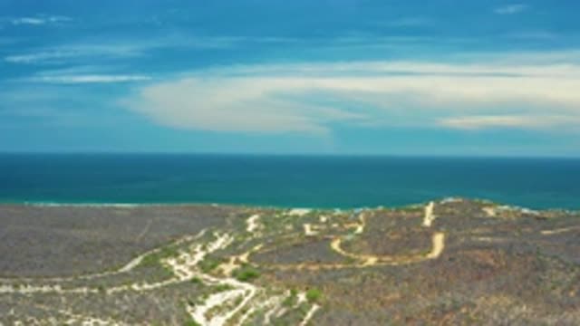 SAN JOSE DEL CABO MEXICO-2020: Coastal View Of Beautiful Blue Sky
