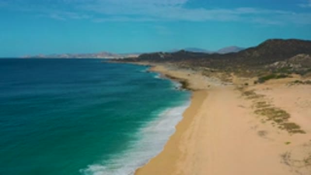 LAGUNA BEACH BCS MEXICO-2020: Aerial Overview Of The Seaside Area