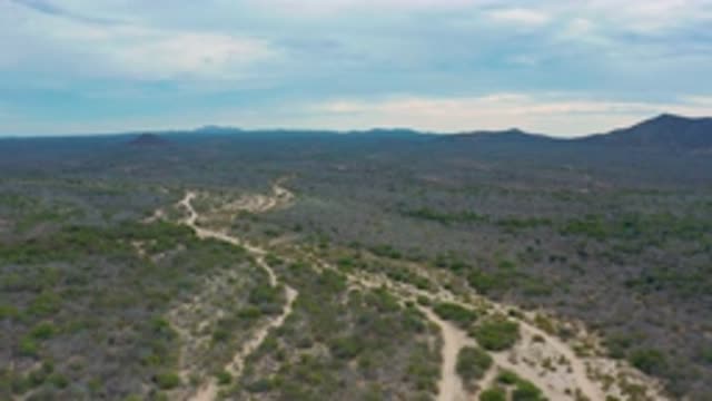 LAGUNA BEACH BCS MEXICO-2020: Helicopter Passing Through Arid and Mountainous Terrain