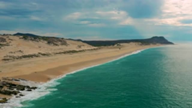 LAGUNA BEACH BCS MEXICO-2020: The Brilliant Sea Water With Mild Waves Coming