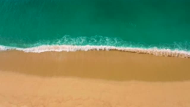 LAGUNA BEACH BCS MEXICO-2020: Ocean Or Sea Shore With Rolling Foaming Waves On A