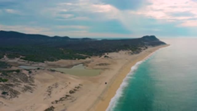 LAGUNA BEACH BCS MEXICO-2020: Looping Video Of A Beautiful Sandy Beach-side With
