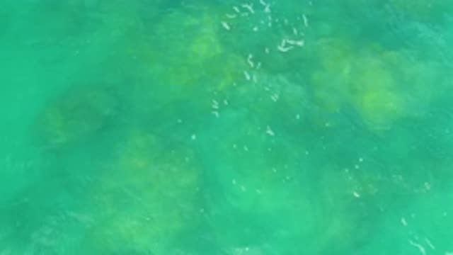 LAGUNA BEACH BCS MEXICO-2020: Relaxing Green Waving Calm Water With Beautiful