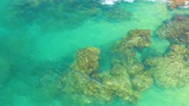 LAGUNA BEACH BCS MEXICO-2020: Crystal Clear Waters Rippled By The Wind Showing A