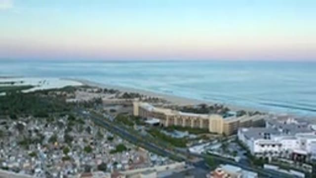 SAN JOSE DEL CABO MEXICO-2020: Drone Aerial Footage Of A City Built Next To The Ocean