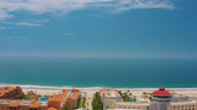 PALMILLA BEACH BCS MEXICO-2020: City By The Seashore Calm Waves And Blue Sky