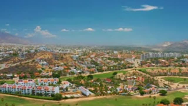 PALMILLA BEACH BCS MEXICO-2020: View Of A Town On The Plain In The Background