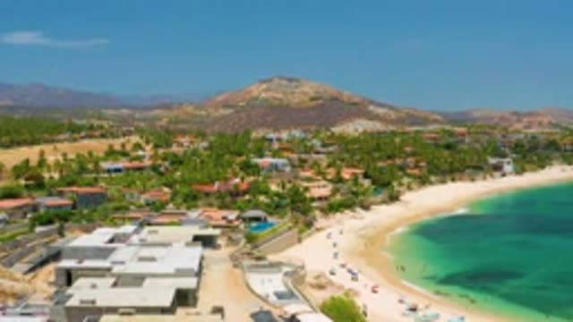 PALMILLA BEACH BCS MEXICO-2020: Cars Standing Near Blue Clear Beach Tall