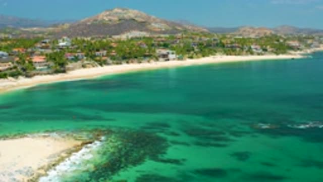 PALMILLA BEACH BCS MEXICO-2020: Beautiful Scenic View Of Beach And Ocean With Mountains