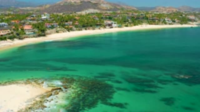 PALMILLA BEACH BCS MEXICO-2020: Flying Over Aqua Water To Arrive At Beautiful