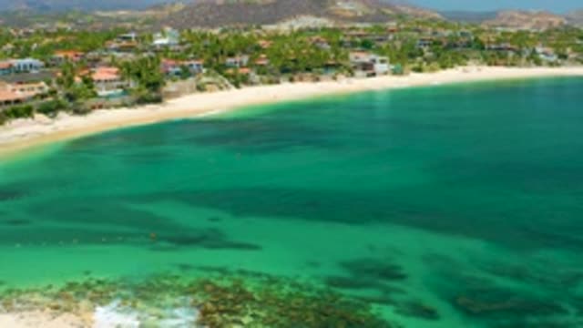 PALMILLA BEACH BCS MEXICO-2020: Top View Captured By Drone Of A Very Popular Beach