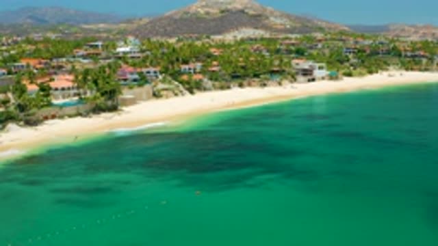PALMILLA BEACH BCS MEXICO-2020: Greenish Blue Sea Water Lot Of Buildings In The