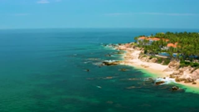 PALMILLA BEACH BCS MEXICO-2020: Wide View Of Island Beach Near The Ocean