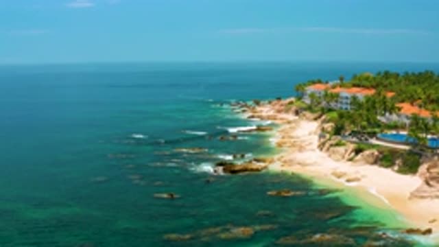 PALMILLA BEACH BCS MEXICO-2020: Sparkling Sea Waves On A Sandy Shore