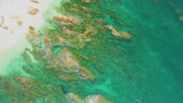 PALMILLA BEACH BCS MEXICO-2020: Heavy Rocks Sinking Inside The Crystal Clear Sea