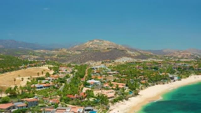 PALMILLA BEACH BCS MEXICO-2020: Bird's Eye View Of Beautiful Landscape With Mountains And Sea
