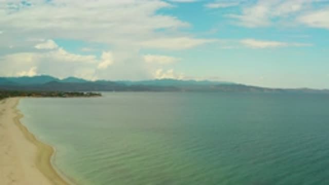 LA RIBERA BCS MEXICO-2020: Flying Over Sandy Beach And Blue Waters Traveling