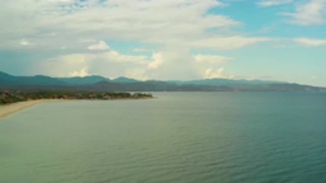 LA RIBERA BCS MEXICO-2020: Panoramic View of Calm Ocean Water and Isolated Coastline
