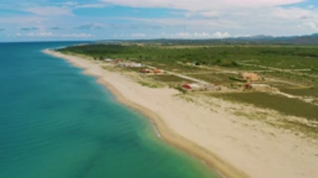 LA RIBERA BCS MEXICO-2020: Top View Of A Sea With Crystal Green Waters