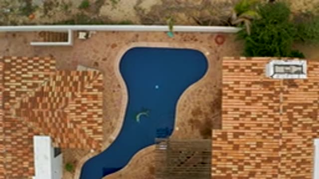 LA RIBERA BCS MEXICO-2020: Bird's Eye View Of The Pool In Between Two Opposing Houses