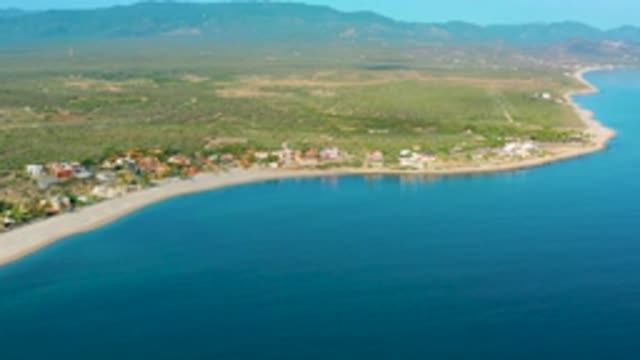 LA RIBERA BCS MEXICO-2020: Lot Of Buildings Near The Blue Sea Water Shore Tall