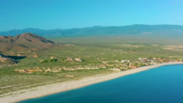 LA RIBERA BCS MEXICO-2020: Panoramic View Of A Coastal Region By The Beach And Hills