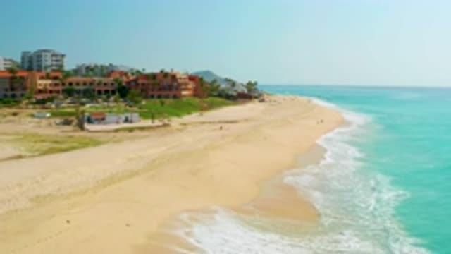 DREAMS BEACH BCS MEXICO-2020: Drone Footage Of Beautiful Beach With Light Blue Water