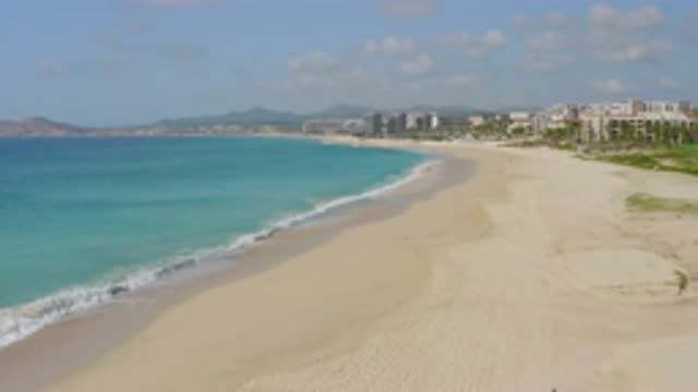 DREAMS BEACH BCS MEXICO-2020: Waves Crashing Up On The Shore With An Oceanfront