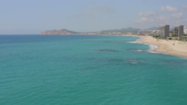 DREAMS BEACH BCS MEXICO-2020: Aerial View Of Coastal Resort Off The Beach