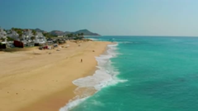 DREAMS BEACH BCS MEXICO-2020: Fly-Over Of Southern Shore Of Caribbean Ocean