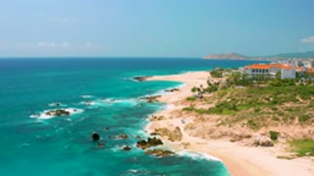 DREAMS BEACH BCS MEXICO-2020: View Of An Island Showing Rock And White Sand With